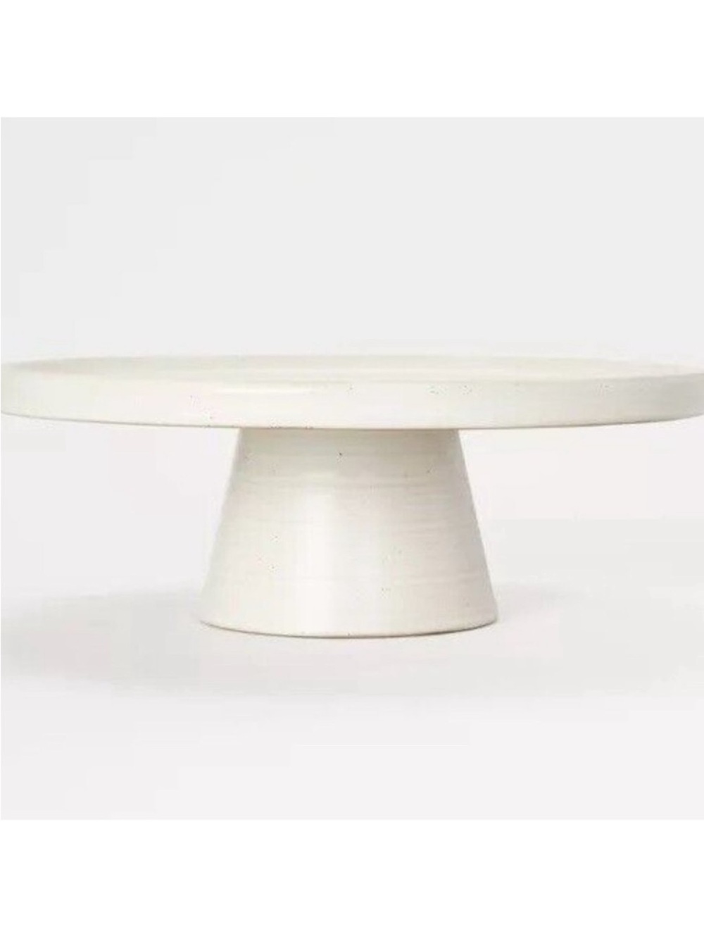 Studio McGee Pedestal Cake Stand 12” Round Stoneware cream